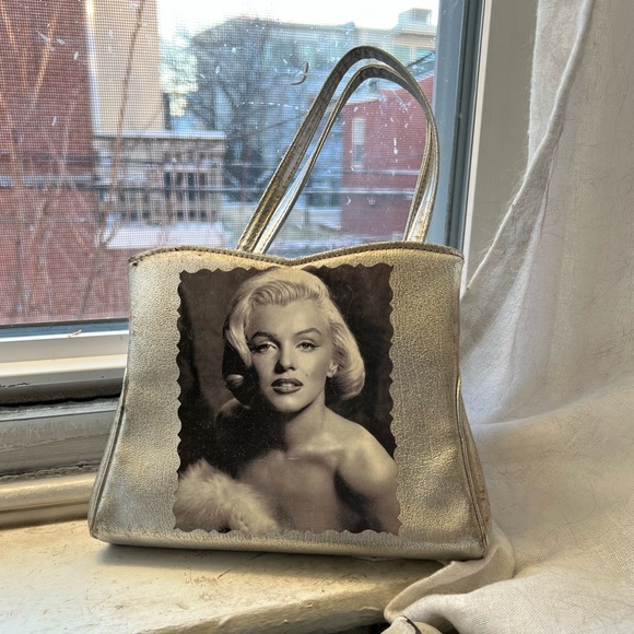 One-Of-A-Kind Marilyn Monroe Hand Crafted Decoupage Vintage Evening Clutch Purse - Picture 8 of 11